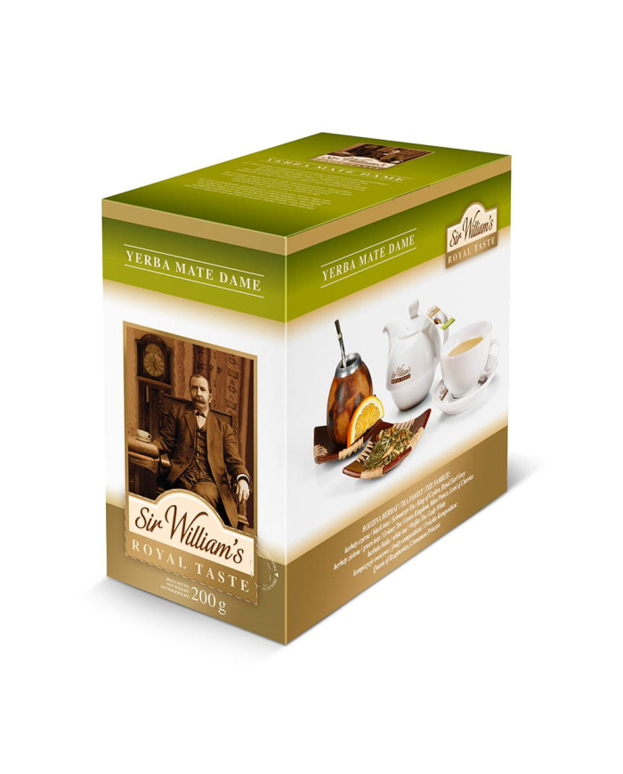HERBATA ZIELONA SIR WILLIAMS YERBA MATE DAME 50 SASZETEK