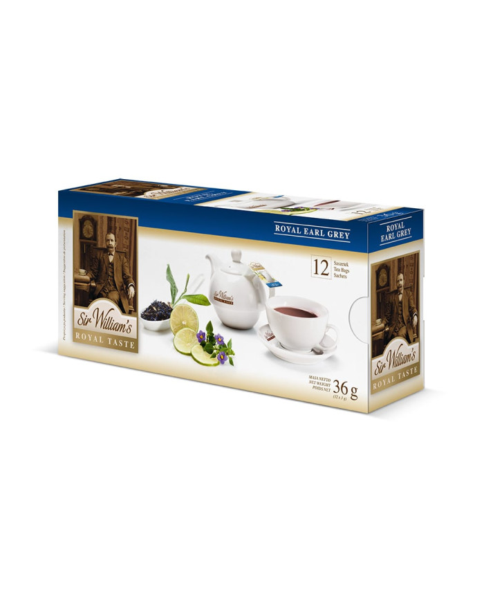 Czarna Herbata Sir William's Royal Earl Grey 12 Saszetek