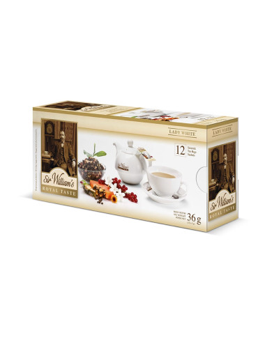 HERBATA SIR WILLIAMS ROYAL LADY WHITE 12 SASZETEK HERBATA SIR WILLIAMS ROYAL LADY WHITE 12 SASZETEK