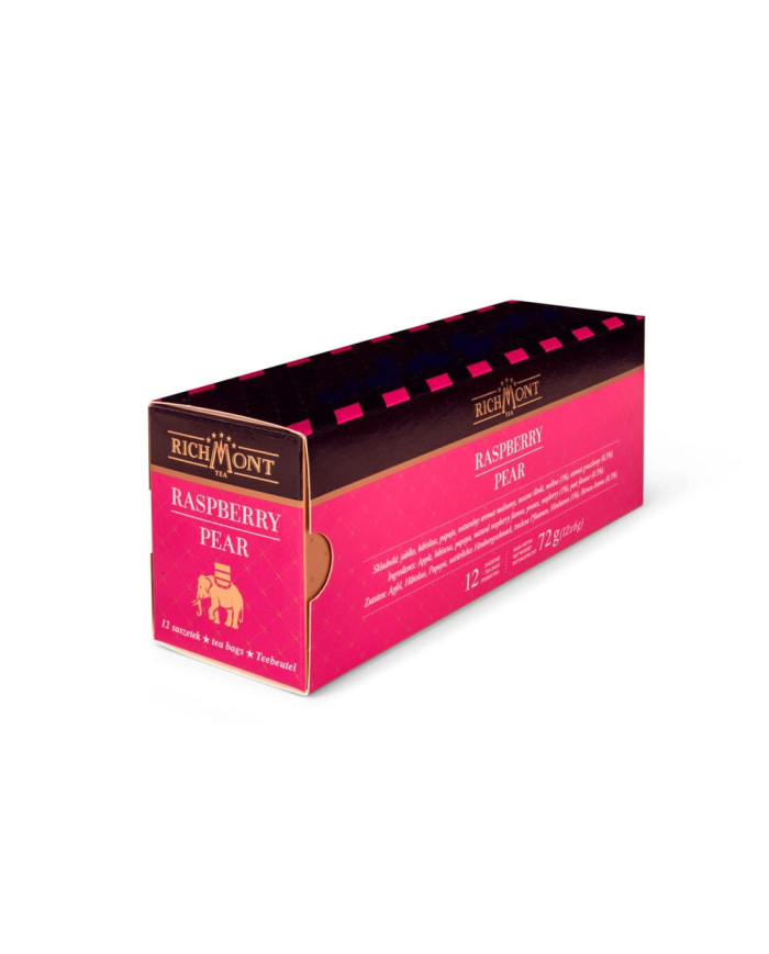 Owocowa Herbata Richmont Raspberry Pear 12 Saszetek