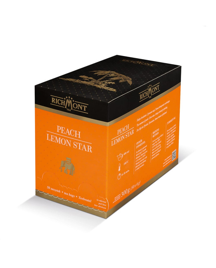 Owocowa Herbata Richmont Peach Lemon Star 50 Saszetek
