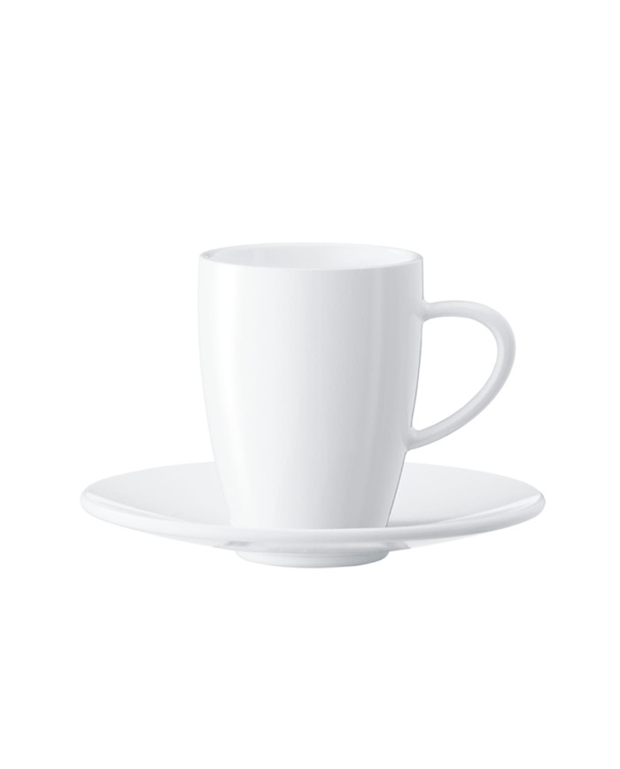 Zestaw porcelanowych filiżanek i spodków do kawy JURA