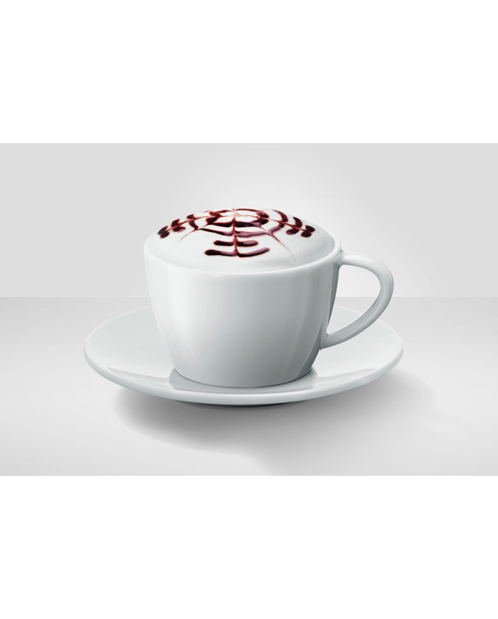 Zestaw porcelanowych filiżanek i spodków do cappuccino JURA