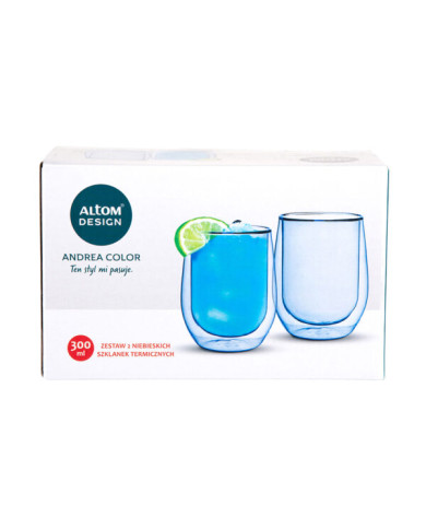 Zestaw szklanek kolorowych Altom 300ml
