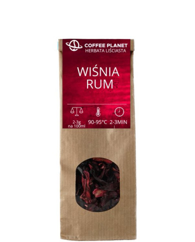 Herbata owocowa Wiśnia Rum 50g Herbata owocowa Wiśnia Rum 50g