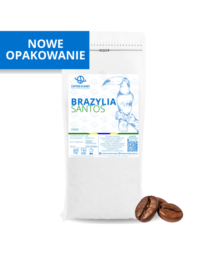 KAWA ŚWIEŻO PALONA BRAZYLIA  1KG