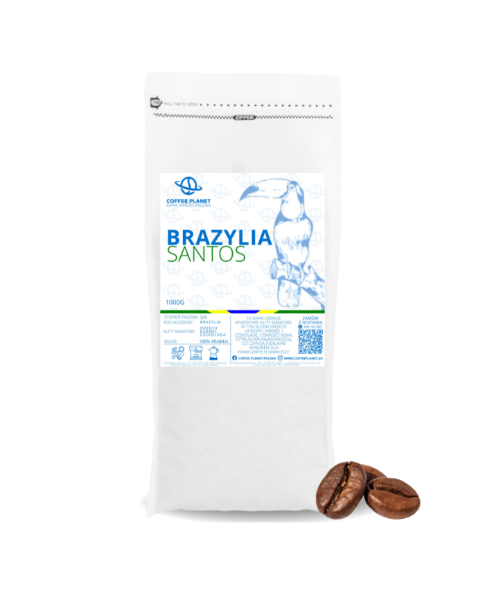 KAWA ŚWIEŻO PALONA BRAZYLIA  1KG