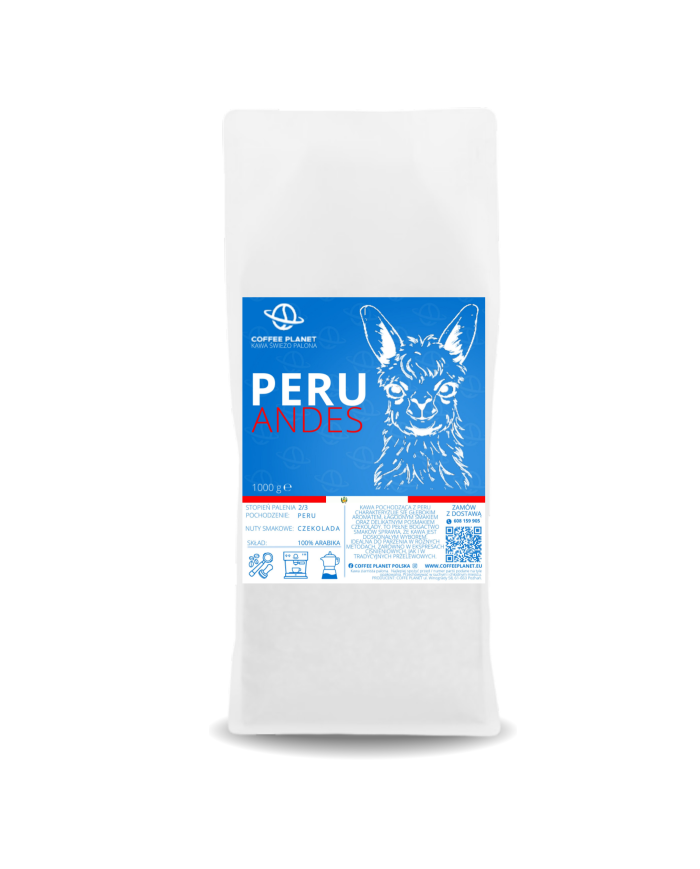 KAWA ŚWIEŻO PALONA PERU 1KG 100% ARABIKI