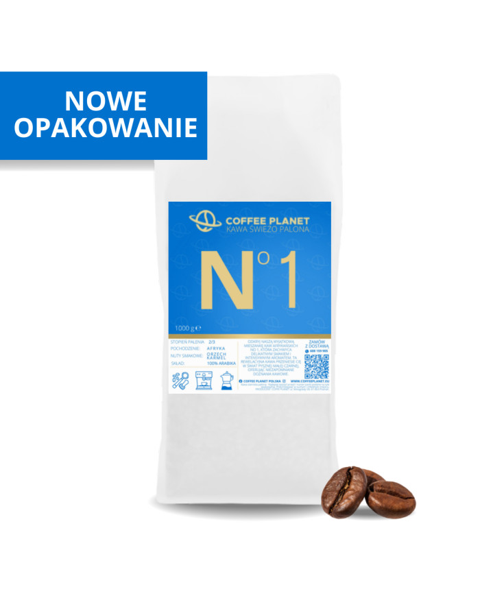 KAWA ŚWIEŻO PALONA NO 1 100% arabika 1kg