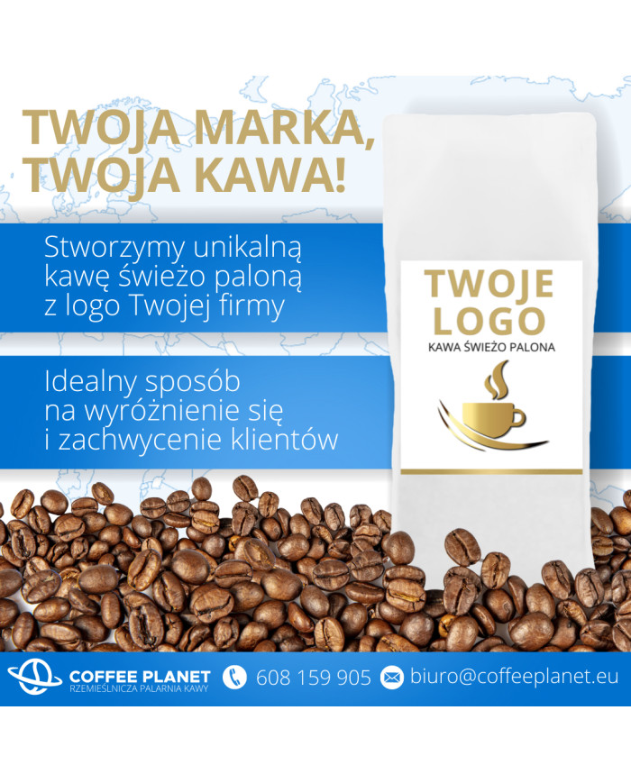 KAWA ŚWIEŻO PALONA NO 1 100% arabika 1kg