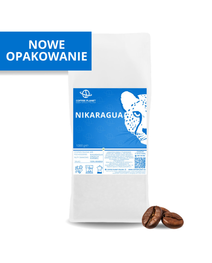 KAWA ŚWIEŻO PALONA NIKARAGUA 1KG