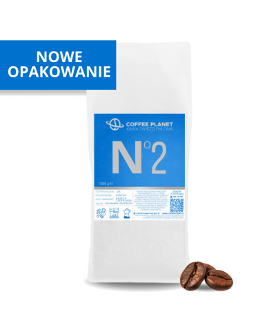 KAWA ŚWIEŻO PALONA NO 2 85% arabiki 15% robusty 1KG KAWA ŚWIEŻO PALONA NO 2 85% arabiki 15% robusty 1KG