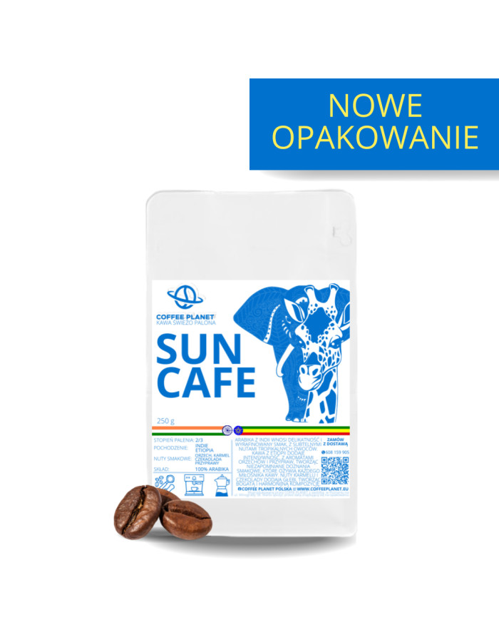 Kawa ziarnista świeżo palona Sun Cafe 250g