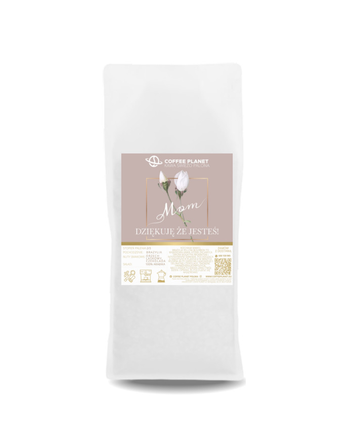 KAWA ŚWIEŻO PALONA 1KG NA DZIEŃ MAMY 100% ARABIKI