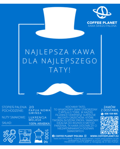 KAWA ŚWIEŻO PALONA 1KG NA DZIEŃ TATY 100% ARABIKI KAWA ŚWIEŻO PALONA 1KG NA DZIEŃ TATY 100% ARABIKI