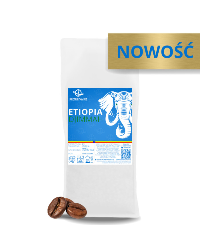 KAWA ŚWIEŻO PALONA ETIOPIA DJIMMAH 1kg