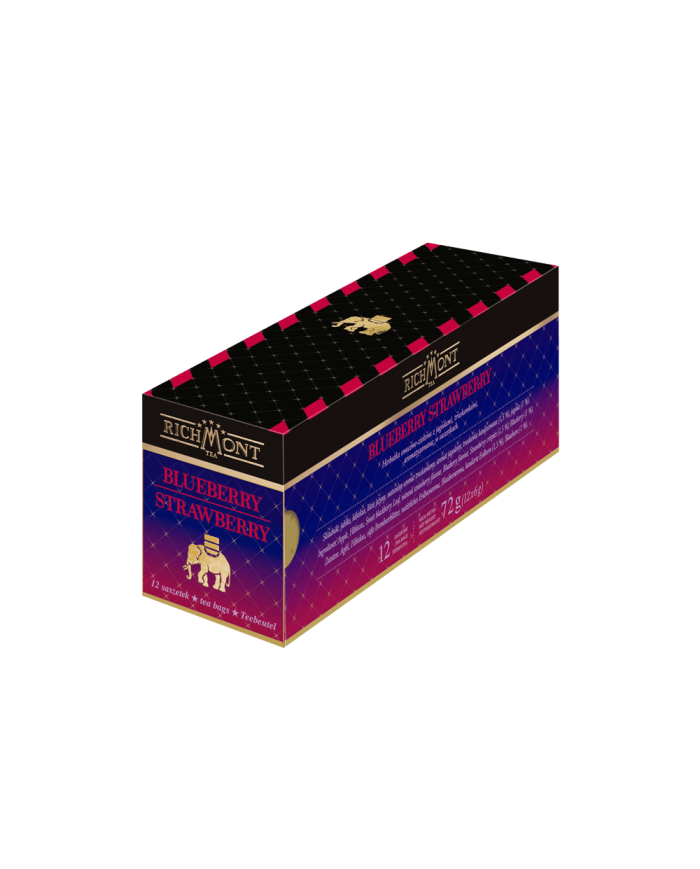 Zestaw Richmont Blueberry Strawberry 12 Saszetek + Szklanka Richmont Ice