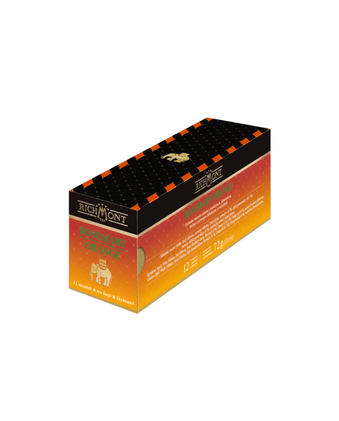 Zestaw Herbata Richmont Rosemary Orange 12 Saszetek + Szklanka Richmont Ice