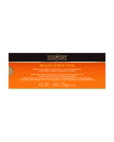 Zestaw Richmont Peach Lemon 12 Saszetek + Szklanka Richmont Ice Zestaw Richmont Peach Lemon 12 Saszetek + Szklanka Richmont Ice