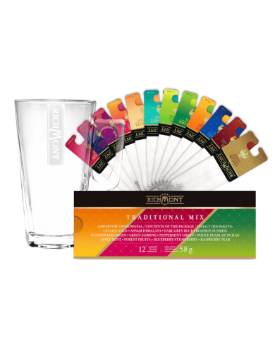 Zestaw Herbata Richmont Mix Traditional + Szklanka Richmont Hot Zestaw Herbata Richmont Mix Traditional + Szklanka Richmont Hot