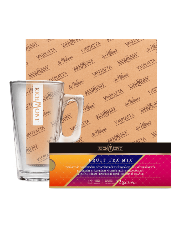 Zestaw Herbat Owocowych Richmont Fruit Mix + Szklanka Richmont Hot