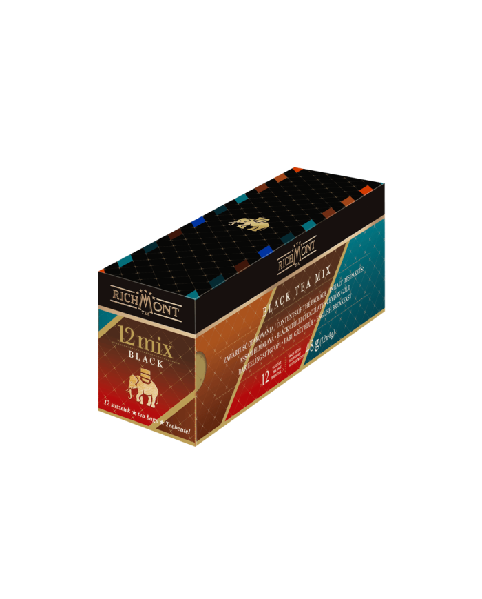 Zestaw Mix Czarnych Herbat Richmont + Szklanka Richmont Hot