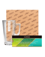 Zestaw Mix Zielonych i Białych Herbat Richmont + Szklanka Richmont Hot