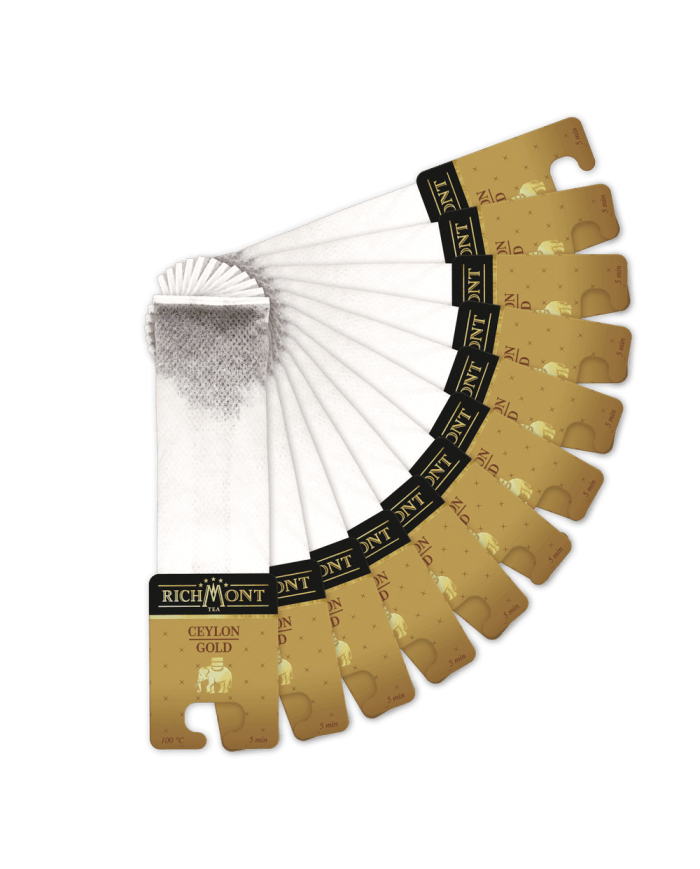 Zestaw Richmont Ceylon Gold 12 Saszetek + Szklanka Richmont Hot