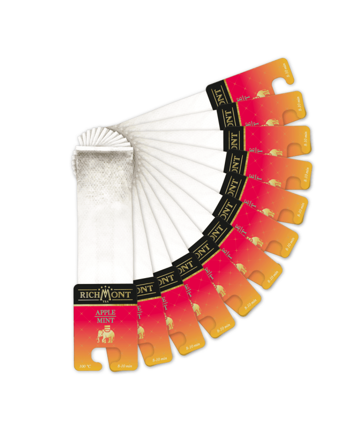 Zestaw Herbata Richmont Apple Mint 12 Saszetek + Szklanka Richmont Hot