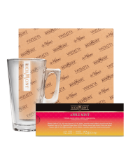 Zestaw Herbata Richmont Apple Mint 12 Saszetek + Szklanka Richmont Hot