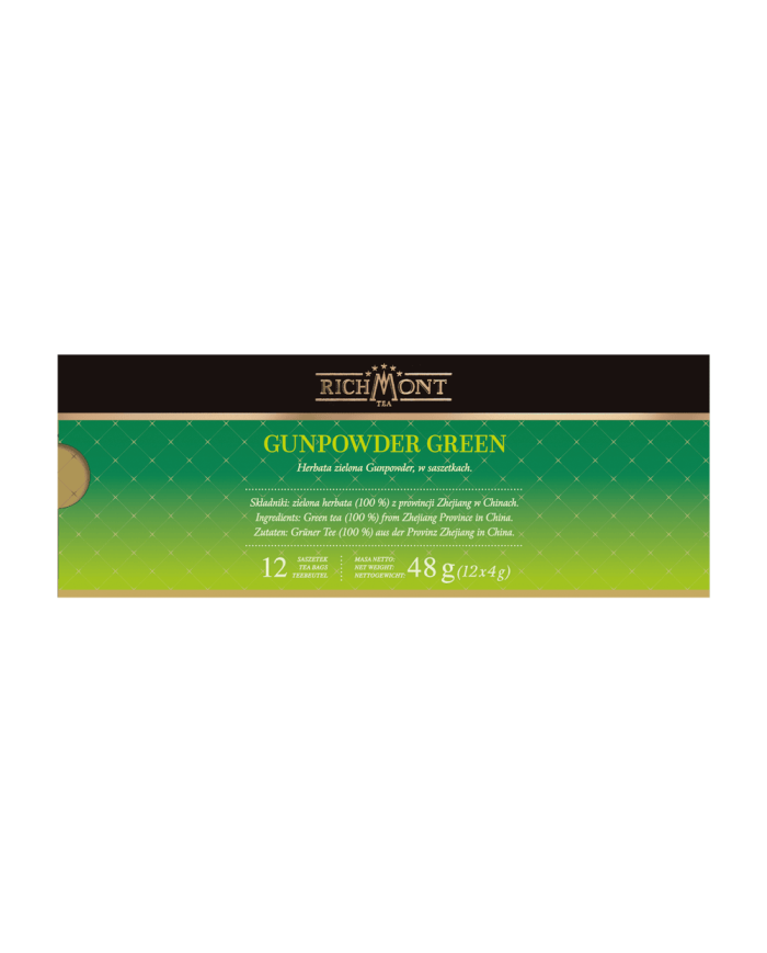 Zestaw Richmont Gunpowder Green 12 Saszetek + Szklanka Richmont Hot