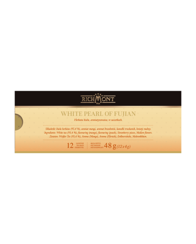 Zestaw Richmont White Pearl of Fujian 12 Saszetek + Szklanka Richmont Hot Zestaw Richmont White Pearl of Fujian 12 Saszetek + Szklanka Richmont Hot