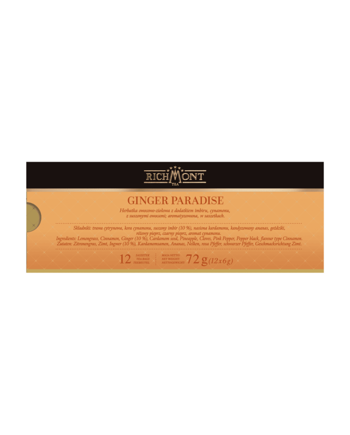 Zestaw Richmont Ginger Paradise 12 Saszetek + Szklanka Richmont Hot