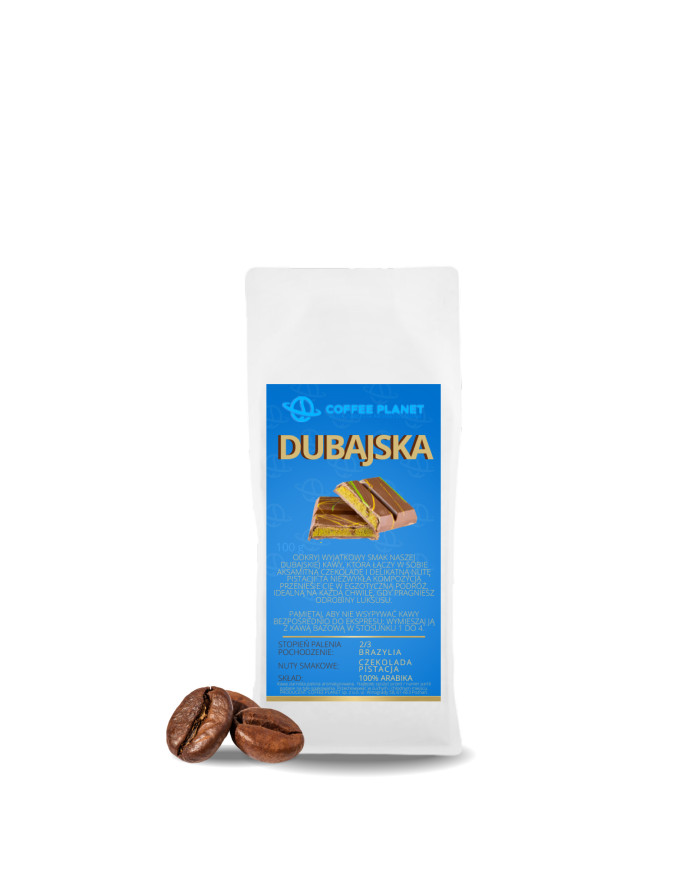 KAWA SMAKOWA ZIARNISTA 100g DUBAJSKA