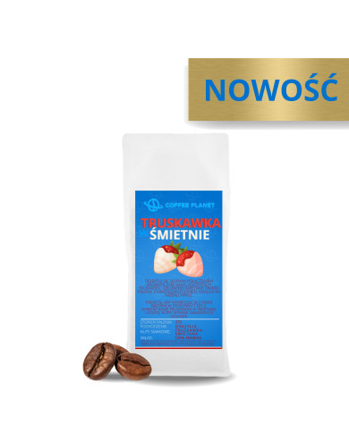 KAWA SMAKOWA ZIARNISTA 100g TRUSKAWKA W ŚMIETANIE KAWA SMAKOWA ZIARNISTA 100g TRUSKAWKA W ŚMIETANIE