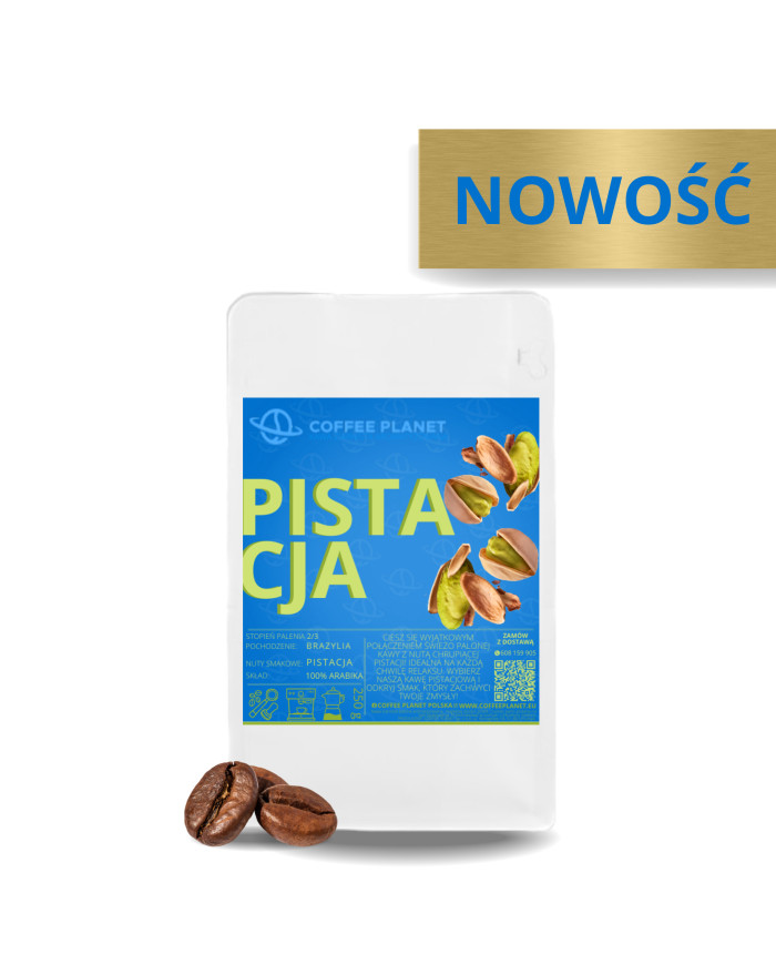 KAWA SMAKOWA ZIARNISTA 250g PISTACJA