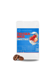 KAWA SMAKOWA ZIARNISTA 250g TRUSKAWKA W ŚMIETANIE