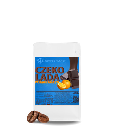 KAWA SMAKOWA ZIARNISTA 250g POMARAŃCZ W CZEKOLADZIE KAWA SMAKOWA ZIARNISTA 250g POMARAŃCZ W CZEKOLADZIE