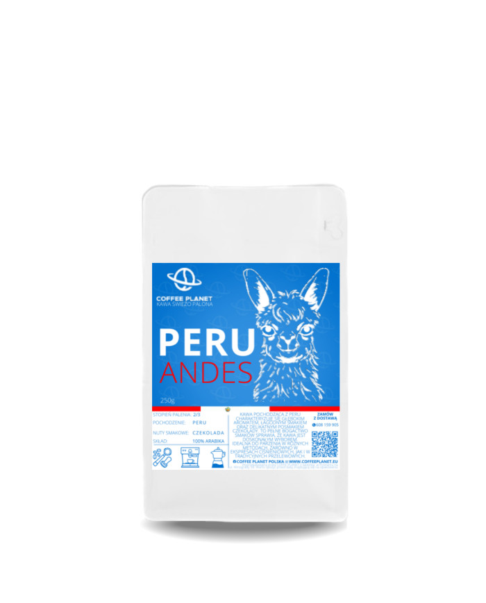 KAWA ŚWIEŻO PALONA PERU 250g