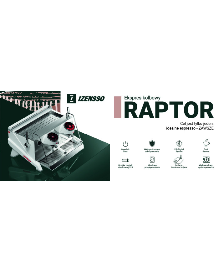 EKSPRES KOLBOWY DO KAWY IZENSSO RAPTOR 3GR BLACK