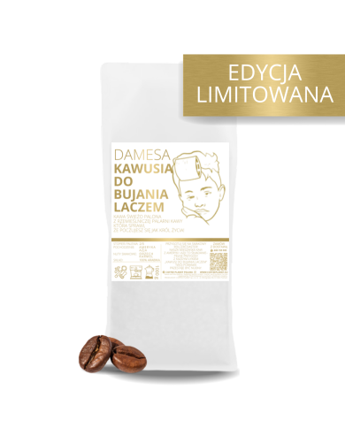 KAWA ŚWIEŻO PALONA DO BUJANIA LACZEM by DAMESA 100% arabika 1kg KAWA ŚWIEŻO PALONA DO BUJANIA LACZEM by DAMESA 100% arabika 1kg