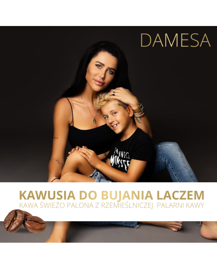KAWA ŚWIEŻO PALONA DO BUJANIA LACZEM by DAMESA 100% arabika 1kg