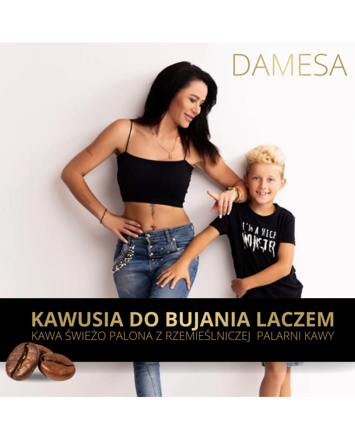 KAWA ŚWIEŻO PALONA DO BUJANIA LACZEM by DAMESA 100% arabika 1kg