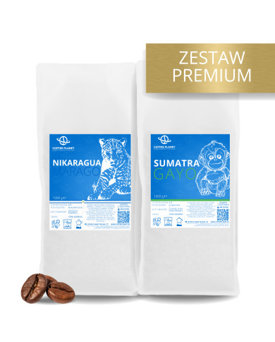ZESTAW KAW ŚWIEŻO PALONYCH - PREMIUM 2 x 1kg ZESTAW KAW ŚWIEŻO PALONYCH - PREMIUM 2 x 1kg