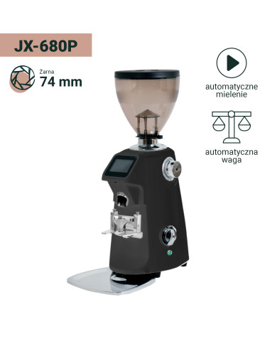 Młynek JX-680P Sandy Matt Black - Automatyczny młynek do kawy z wagą - Coffee Format