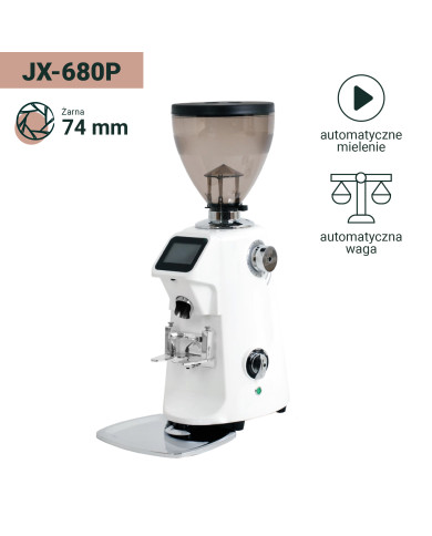 Młynek JX-680P White - Automatyczny młynek do kawy z wagą - Coffee Format