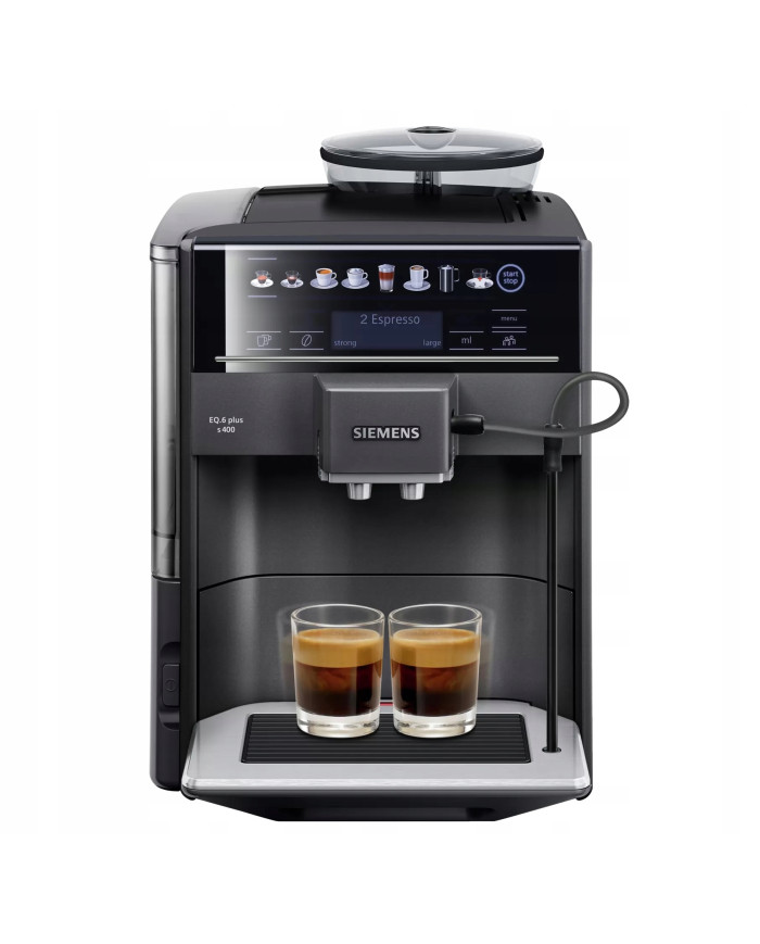 EKSPRES CIŚNIENIOWY SIEMENS EQ.6 PLUS S400 TE654319RW SAPPHIRE BLACK METALLIC