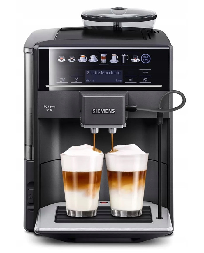 EKSPRES CIŚNIENIOWY SIEMENS EQ.6 PLUS S400 TE654319RW SAPPHIRE BLACK METALLIC