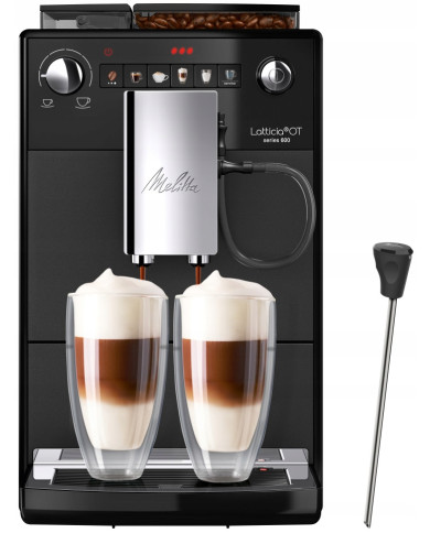 EKSPRES CIŚNIENIOWY MELITTA LATTICIA OT F30/0-103 Z LANCĄ CZARNY